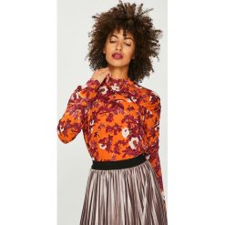 Vero Moda - Bluzka Karen. Pomarańczowe bluzki damskie Vero Moda, na co dzień, s, bez wzorów, z poliesteru, casualowe, ze stójką, bez rękawów. W wyprzedaży za 79,90 zł.