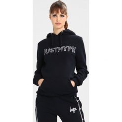 Bluzy damskie: Hype WOMENS HOODIE EMBROIDERED Bluza z kapturem navy/white