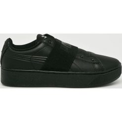 Puma - Buty Vikky Platform Elastic. Czarne buty sportowe damskie Puma, bez wzorów, ze skóry, sportowe. W wyprzedaży za 179,90 zł.