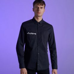 Koszula z kolekcji Whatever - Czarny. Czarne koszule męskie marki Cropp, s. Za 89,99 zł.