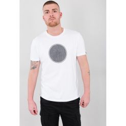 Koszulka Alpha Industries Hologram T 126503-09. Białe koszulki męskie Alpha Industries, l, bez wzorów, bez kołnierzyka, bez rękawów. Za 104,99 zł.