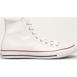 Converse - Trampki Chuck Taylor All Star. Białe trampki męskie Converse, bez wzorów, ze skóry, retro, bez zapięcia. Za 399,90 zł.