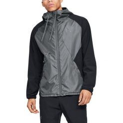 Under Armour Kurtka Czarny Szary. Szare płaszcze męskie Under Armour, na wiosnę, xxl, bez wzorów, z poliesteru, bez kaptura. Za 378,95 zł.