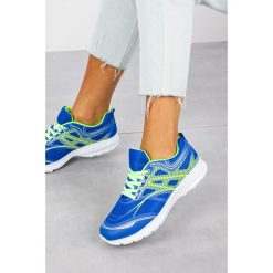 Niebieskie buty sportowe sznurowane casu c-20231-8. Niebieskie buty sportowe damskie Casu, bez wzorów, sportowe. W wyprzedaży za 39,99 zł.