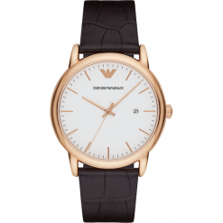 Zegarek EMPORIO ARMANI - Luigi AR2502 Dark Brown/Rose Gold. Brązowe zegarki męskie Emporio Armani. Za 809,00 zł.