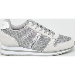 Versace Jeans - Buty. Szare buty sportowe damskie Versace Jeans, bez wzorów, z jeansu, sportowe. W wyprzedaży za 279,90 zł.
