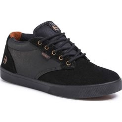 Sneakersy ETNIES - Jameson Mid Crank 4101000492 Black/Black 003. Czarne półbuty męskie Etnies, bez wzorów, z zamszu, klasyczne, bez zapięcia. W wyprzedaży za 319,00 zł.