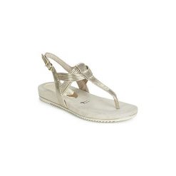 Sandały Tamaris LOCUST. Żółte sandały damskie Tamaris, bez wzorów, bez obcasa, bez zapięcia. Za 143,90 zł.