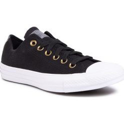 Trampki CONVERSE - Ctas Ox 167825C Black/Mason/White. Czarne półbuty damskie Converse, bez wzorów, z gumy, bez zapięcia. W wyprzedaży za 239,00 zł.