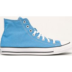 Converse - Trampki. Niebieskie trampki męskie Converse, bez wzorów, z gumy, na sznurówki. W wyprzedaży za 219,90 zł.