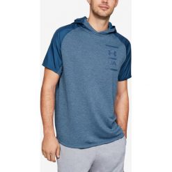 Under Armour MK-1 Terry Koszulka Niebieski. Niebieskie podkoszulki męskie Under Armour, s, bez wzorów, z poliesteru, bez kołnierzyka, z krótkim rękawem, krótkie. Za 240,95 zł.