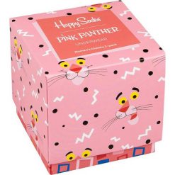 Happy Socks - Figi Pink Panther (2-pak). Czarne majtki damskie xs, z elastanu. W wyprzedaży za 119,90 zł.