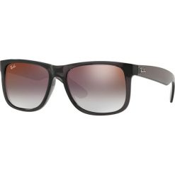 Ray-Ban - Okulary Justin. Pomarańczowe okulary przeciwsłoneczne męskie z materiału, prostokątne. W wyprzedaży za 399,90 zł.