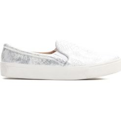 Tenisówki damskie: Srebrne Slip On Somewhere