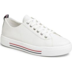 Tenisówki REMONTE - D0900-80 Weiss. Białe półbuty męskie Remonte, bez wzorów, ze skóry, bez zapięcia. Za 299,00 zł.