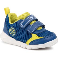 Sneakersy GEOX - B Runner B. A B02H8A 0FE14 C4344 M Royal/Lime. Niebieskie trampki chłopięce Geox, bez wzorów, ze skóry ekologicznej, na rzepy. W wyprzedaży za 149,00 zł.