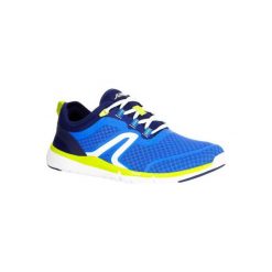 Buty męskie do szybkiego marszu Soft 540 Mesh niebiesko-żółte. Niebieskie buty sportowe męskie marki NEWFEEL, z poliesteru, bez zapięcia, trekkingowe. Za 119,99 zł.
