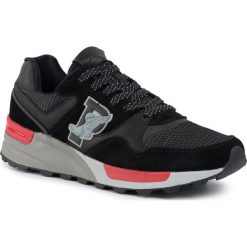 Sneakersy POLO RALPH LAUREN - Trackstr 100 809778669003 Bl/M Grey. Czarne sneakersy męskie Polo Ralph Lauren, na co dzień, bez wzorów, z zamszu, bez zapięcia. W wyprzedaży za 399,00 zł.