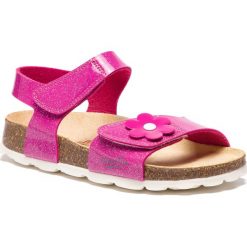 Sandały SUPERFIT - 4-00118-55 S Rosa. Różowe sandały dziewczęce Superfit, ze skóry ekologicznej, bez zapięcia. Za 159,00 zł.