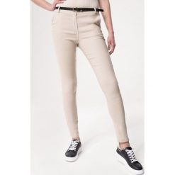Beżowe Spodnie Like Crazy. Brązowe spodnie damskie Born2be, xl. Za 79,99 zł.