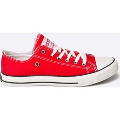 Big Star - Tenisówki. Czerwone trampki męskie BIG STAR, bez wzorów, z materiału, retro, bez zapięcia. Za 99,90 zł.