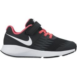 Nike Buty Do Biegania Star Runner Psv Pre-School Shoe Black White-Volt-Racer Pink 30. Różowe buty dziewczęce sportowe Nike, bez wzorów, bez zapięcia. Za 155,00 zł.