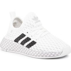 Buty adidas - Deerupt Runner I F34298 Ftwwht/Cblack/Gretwo. Białe półbuty dziewczęce Adidas, na sznurówki. Za 229,00 zł.