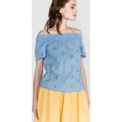 Vero Moda Romantic Top Niebieski. Niebieskie bluzki damskie Vero Moda, s, bez wzorów, z bawełny, bez kołnierzyka, z krótkim rękawem. Za 156,95 zł.
