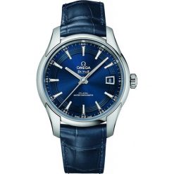 ZEGAREK OMEGA De Ville Hour Vision Orbis Co-Axial 433.33.41.21.03.001. Niebieskie zegarki męskie marki OMEGA, złote. Za 26400,00 zł.