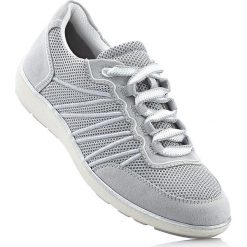 Sneakersy Jana bonprix jasnoszary. Szare buty sportowe damskie bonprix, bez wzorów, z materiału, sportowe. Za 129,99 zł.