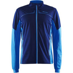 Craft kurtka do narciarstwa biegowego Intensity Blue L. Niebieskie kurtki sportowe męskie Craft, m, bez wzorów, bez kaptura, do biegania. W wyprzedaży za 359,00 zł.