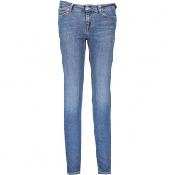 Dżinsy "Jasmin" - Slim fit - w kolorze niebieskim. Niebieskie jeansy damskie relaxed fit marki Mustang, z aplikacjami. W wyprzedaży za 195,95 zł.