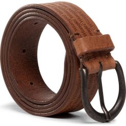 Pasek Męski WRANGLER - Allover Kabel Belt W0E1U1X81 Cognac. Pomarańczowe paski męskie Wrangler, w paski, ze skóry. Za 169,00 zł.
