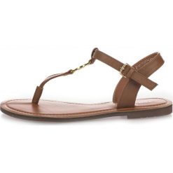 Tom Tailor sandały damskie 37 brązowy. Pomarańczowe sandały damskie Tom Tailor, bez wzorów, bez obcasa, na klamry. Za 216,00 zł.