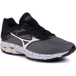 Buty MIZUNO - Wave Rider 23 J1GC190372 Czarny Szary. Szare buty sportowe męskie Mizuno, z tworzywa sztucznego, bez zapięcia, do biegania, mizuno wave. Za 599,00 zł.