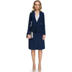 Jaira Żakiet na jeden guzik - granatowy. Niebieskie żakiety damskie Stylove, s, bez wzorów, z elastanu. Za 199,00 zł.