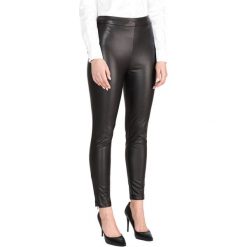 Guess Dalia Legginsy Czarny. Czarne spodnie damskie Guess, m, z aplikacjami, z materiału. Za 350,95 zł.