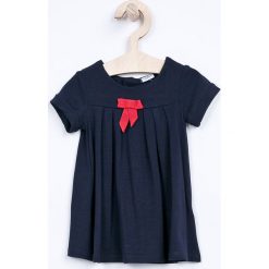 Blukids - Sukienka dziecięca 68-98 cm. Niebieskie sukienki dziewczęce Blukids, bez wzorów, z elastanu, casualowe, z krótkim rękawem, krótkie, mini, rozkloszowane. W wyprzedaży za 34,90 zł.