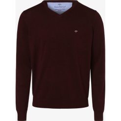 Fynch-Hatton - Sweter męski, czerwony. Czerwone swetry męskie Fynch-Hatton, m, z haftami, z bawełny, bez kołnierzyka, bez kaptura. Za 299,95 zł.