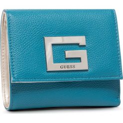 Duży Portfel Damski GUESS - Brightside (AY) Slg SWAY75 80430 PAC. Niebieskie portfele damskie Guess, z aplikacjami, ze skóry ekologicznej. Za 259,00 zł.