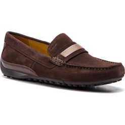 Mokasyny GEOX - U Snake Moc C U9207C 02243 C0013 Brown. Pomarańczowe mokasyny męskie Geox, ze skóry, eleganckie. W wyprzedaży za 299,00 zł.