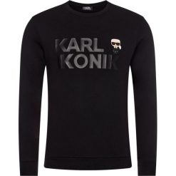 Bluza Karl Lagerfeld Sweat Crewneck 705031 501901. Czarne bluzy męskie KARL LAGERFELD, m, bez wzorów, z bawełny, bez kołnierzyka, bez rękawów, bez kaptura. Za 649,00 zł.