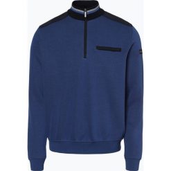 Bugatti - Męska bluza nierozpinana, niebieski. Niebieskie bluzy męskie marki Bugatti, xl, z aplikacjami, z kontrastowym kołnierzykiem, bez rękawów, bez kaptura. Za 349,95 zł.