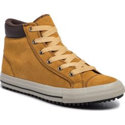 Sneakersy CONVERSE - Ctas Pc Boot Hi 665163C Wheat/Pale Wheat/Brich Bark. Pomarańczowe trampki chłopięce Converse, ze skóry. W wyprzedaży za 199,00 zł.