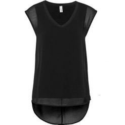 Soyaconcept Bluzka Odina czarny female czarny XL (44). Czarne bluzki damskie Soyaconcept, s, bez wzorów, z szyfonu, z dekoltem w serek, z krótkim rękawem. Za 139,00 zł.