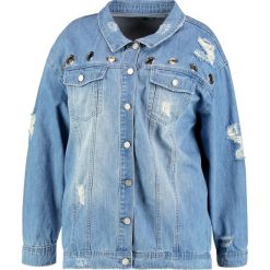 Bomberki damskie: Missguided Plus Kurtka jeansowa light blue
