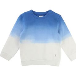 Bluza w kolorze błękitno-białym. Białe bluzy chłopięce marki Billieblush & Billybandit. W wyprzedaży za 85,95 zł.