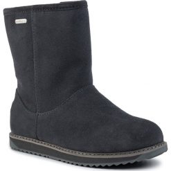 Buty EMU AUSTRALIA - Paterson Classic Lo W11590 Dark Grey. Szare kozaki damskie EMU Australia, ze skóry, bez obcasa, bez zapięcia. Za 799,00 zł.