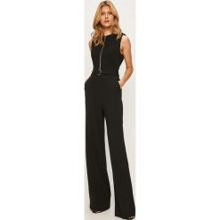 Marciano Guess - Kombinezon. Czarne kombinezony damskie MARCIANO GUESS, z aplikacjami, z elastanu, z okrągłym kołnierzem, bez rękawów. Za 1099,00 zł.