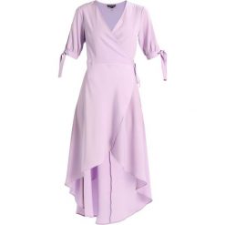 Długie sukienki: Topshop DUSTY TIE SLEEVE WRAP Długa sukienka lilac